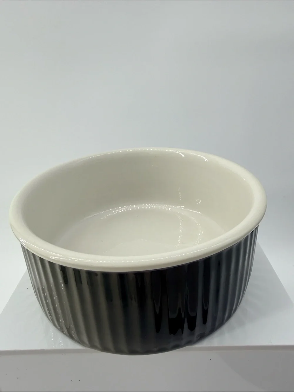 Ceramic Nesting Ramekins Set - Cream and Brown